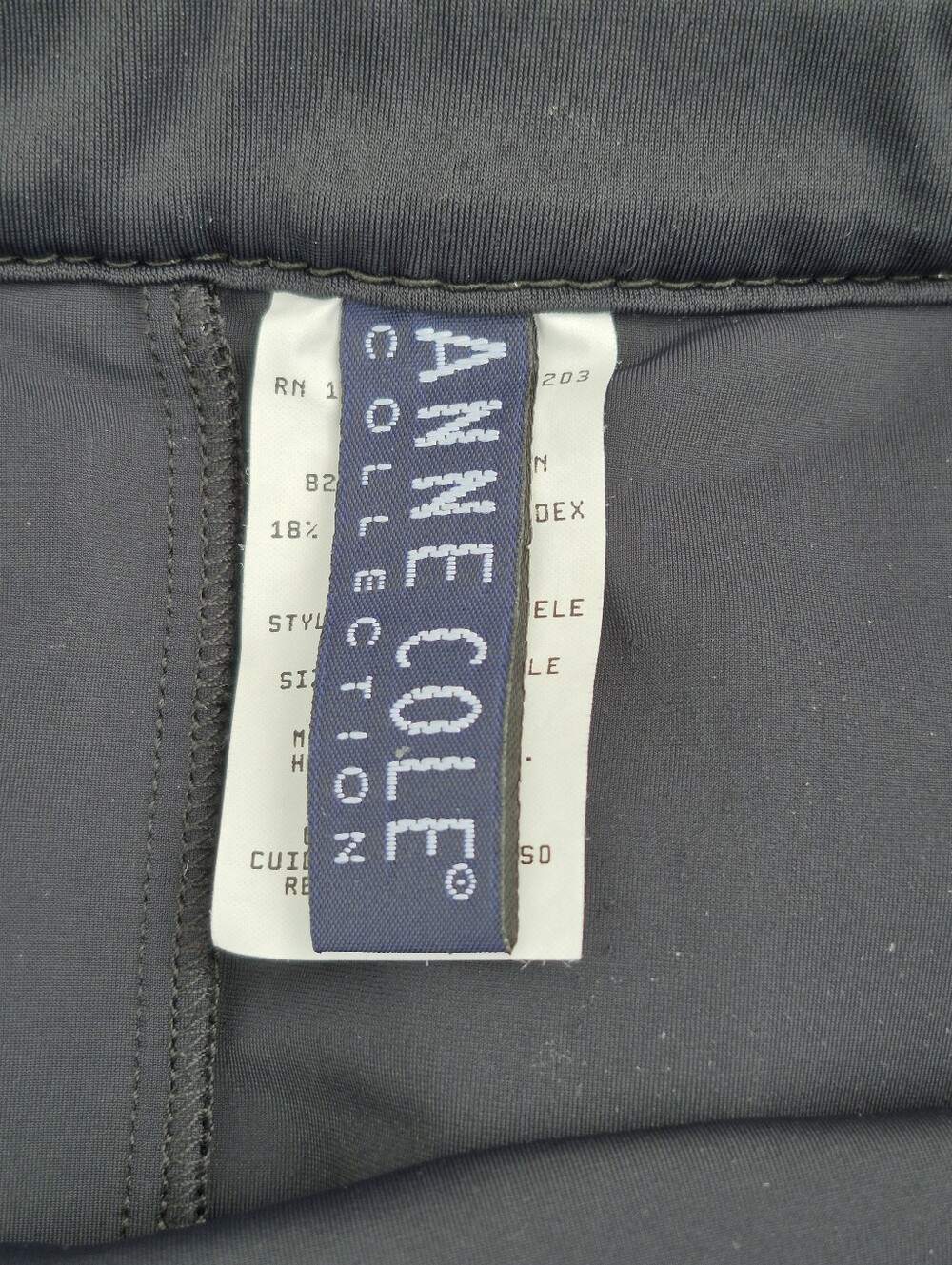 VINTAGE Anne Cole Black Swim Skirt 10 - Picture 12 of 14